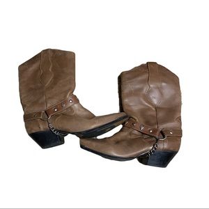 Code West Women’s Cowboy Boots Brown 8